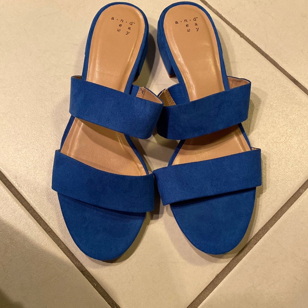 Blue sandals - a new day